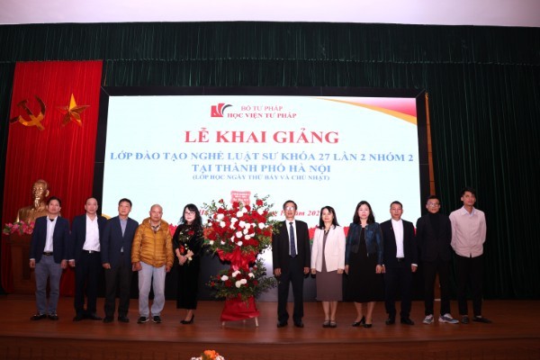 Khai giảng Lớp đào tạo nghề luật sư khóa 27 lần 2 - Nhóm 2 năm 2025 tại Hà Nội